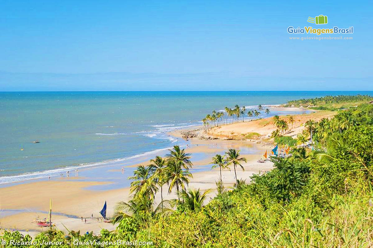 Imagem da linda praia, encantos do Ceará.