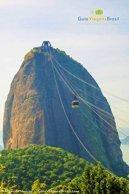 Imagem do famoso morro do Pão de Açúcar.