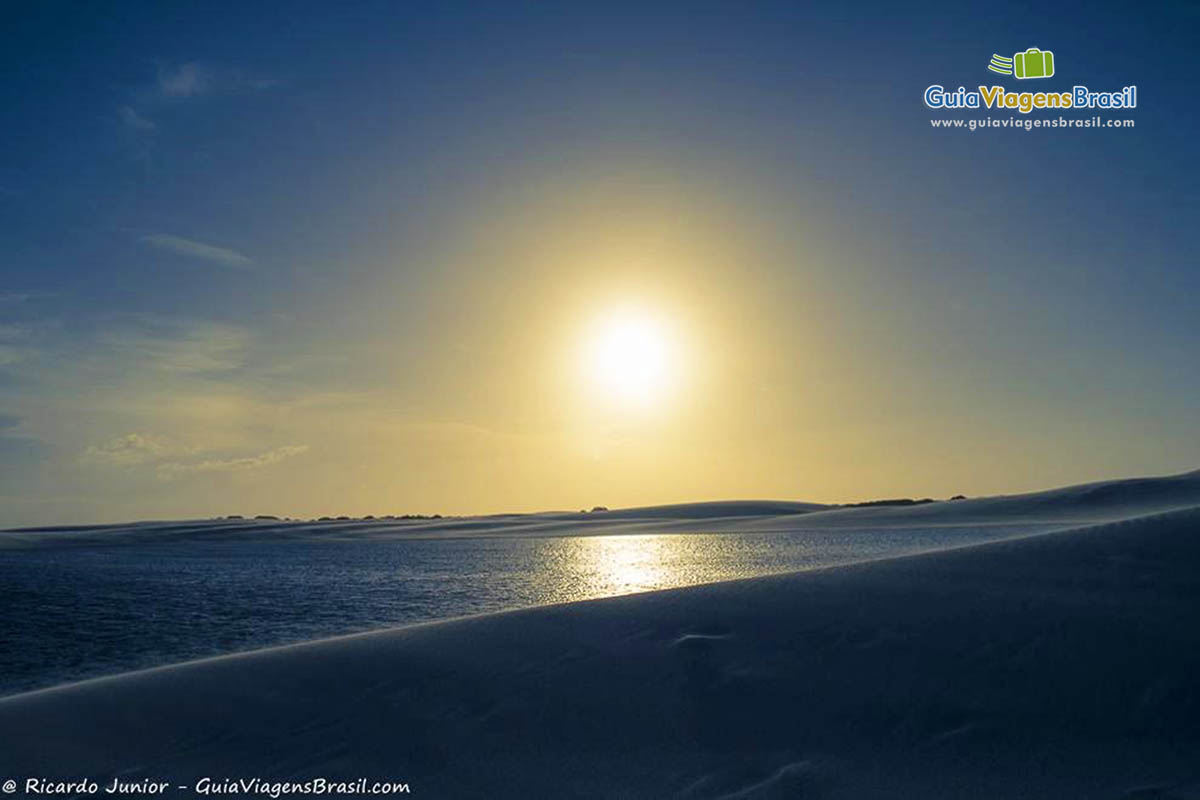 Imagem do fabuloso por do sol em Santo Amaro.