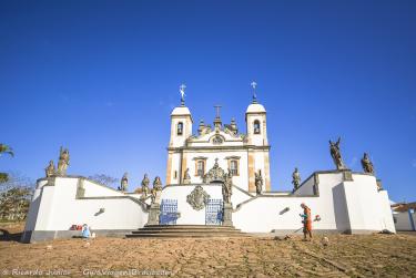 Foto da Basílica do Senhor do Bom Jesus de Matosinho, em Congonhas, MG – Crédito da Foto: © Ricardo Junior Fotografias.com.br