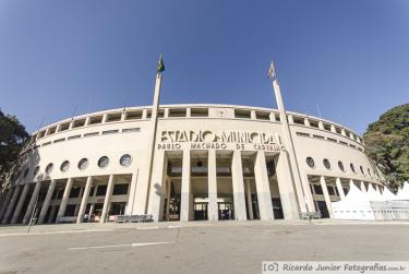 Foto do Estádio do Pacaembú, em São Paulo, SP – Crédito da Foto: © Ricardo Junior Fotografias.com.br