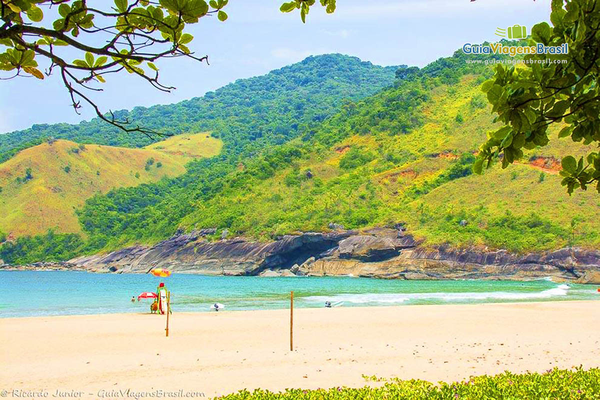 Imagem da bela vista da Praia Bonete.