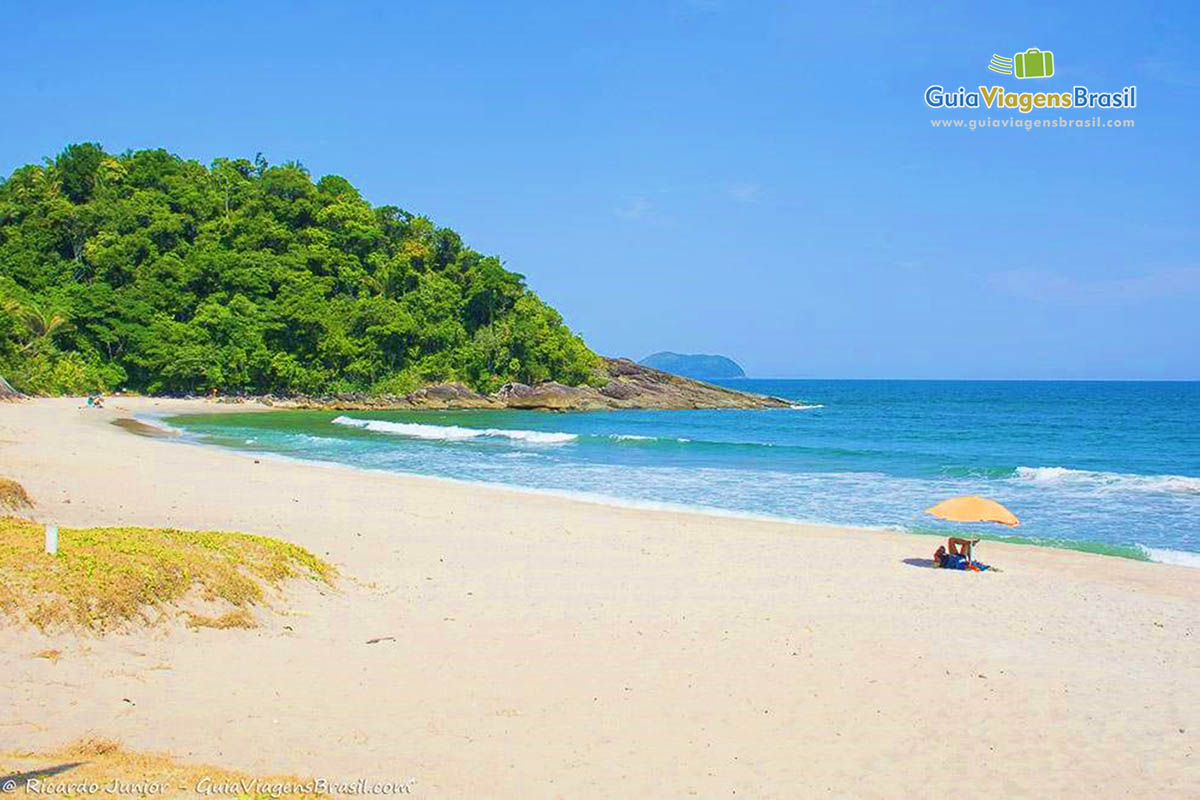 Imagem da maravilhosa Praia Jureia. 