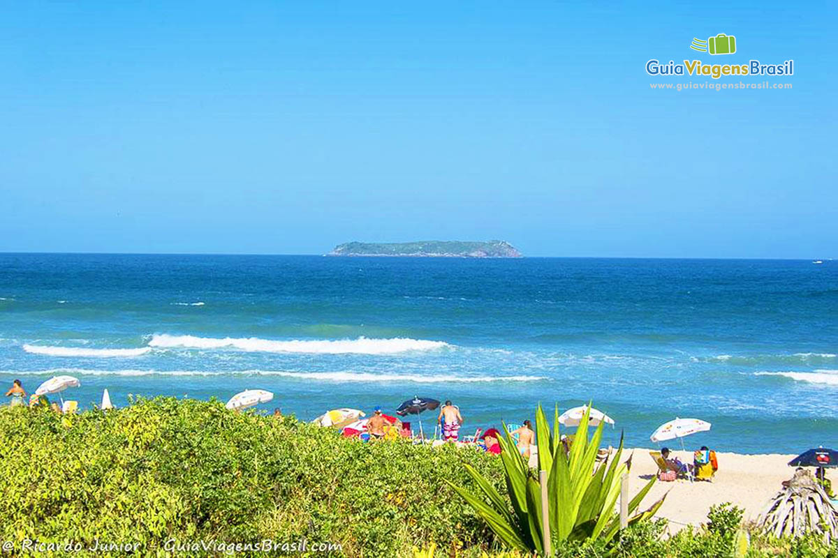 Imagem da Praia Mole, beleza incontestável.