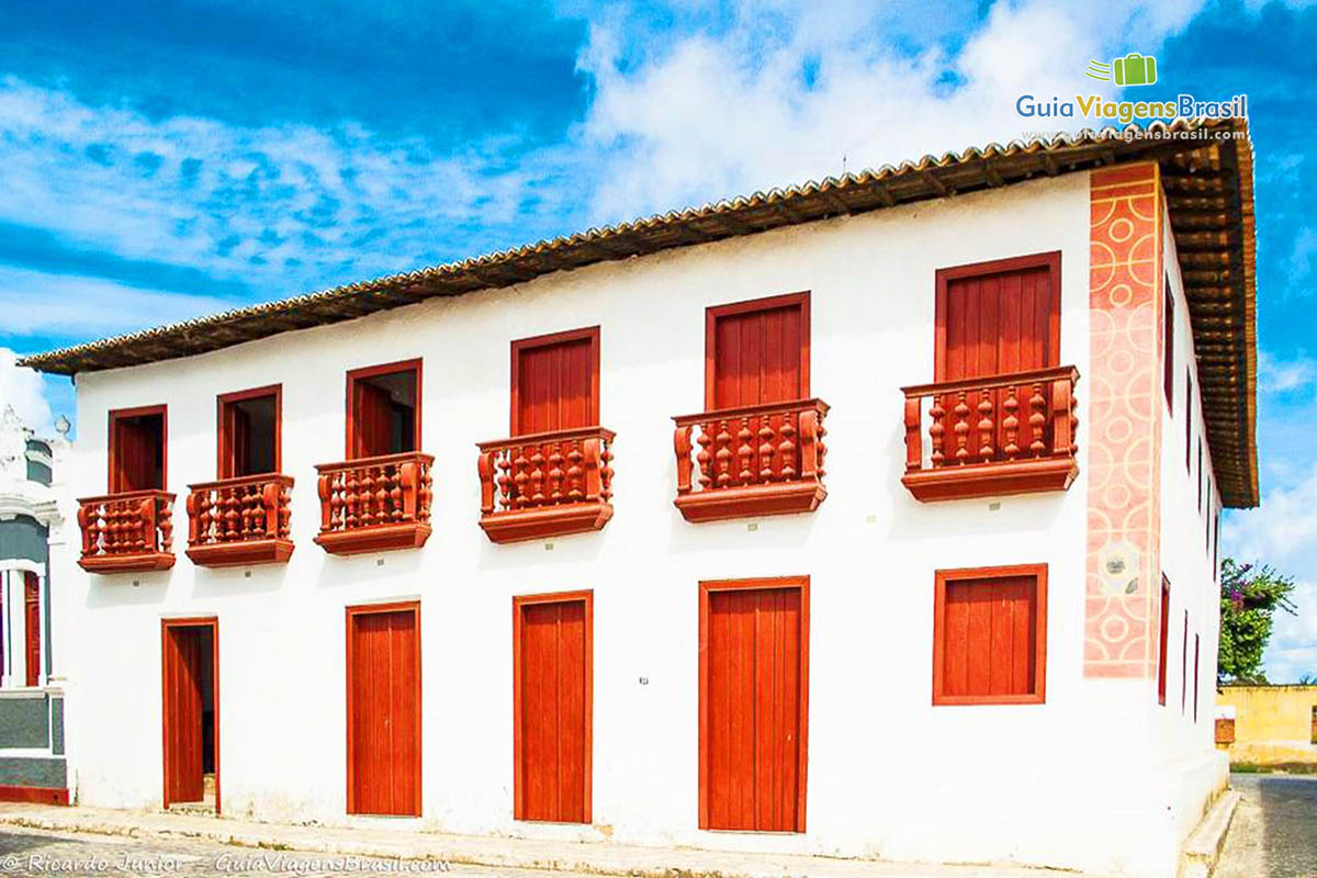 Imagem de um lindo casarão no Centro de São Cristóvão.