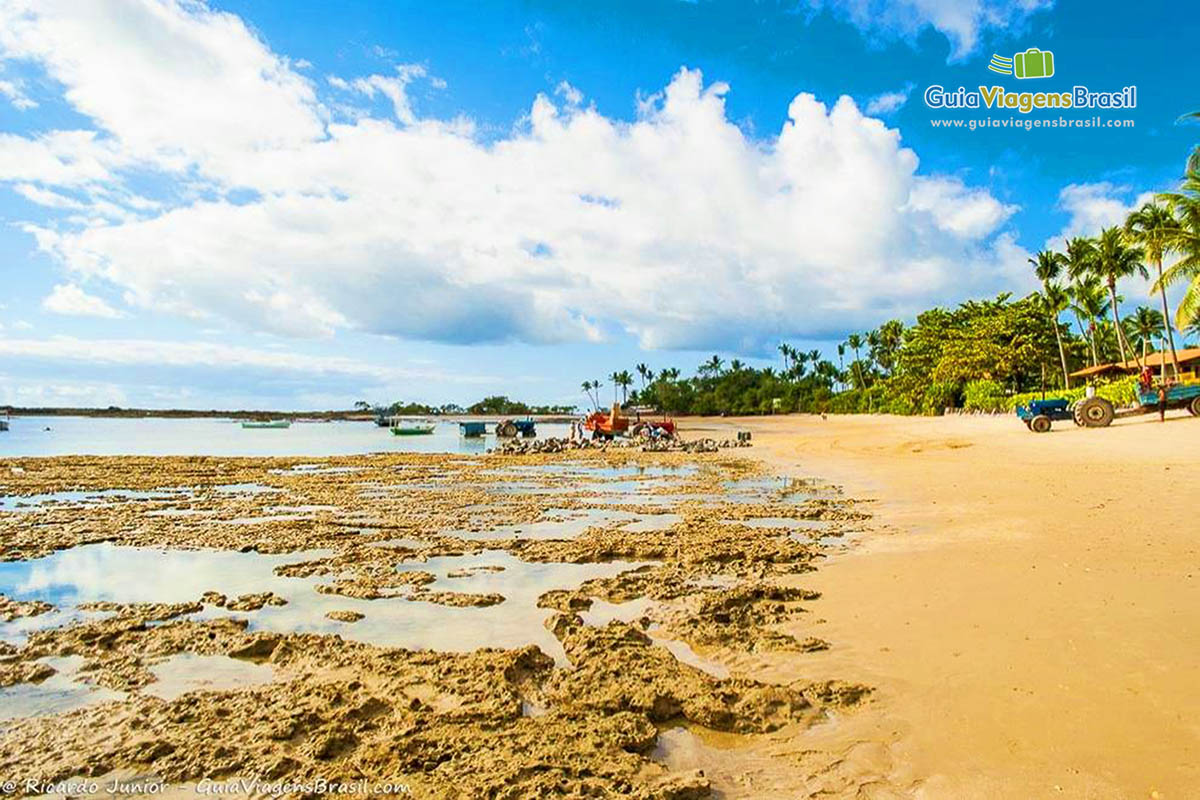 Imagem da Terceira Praia ideal para mergulho.