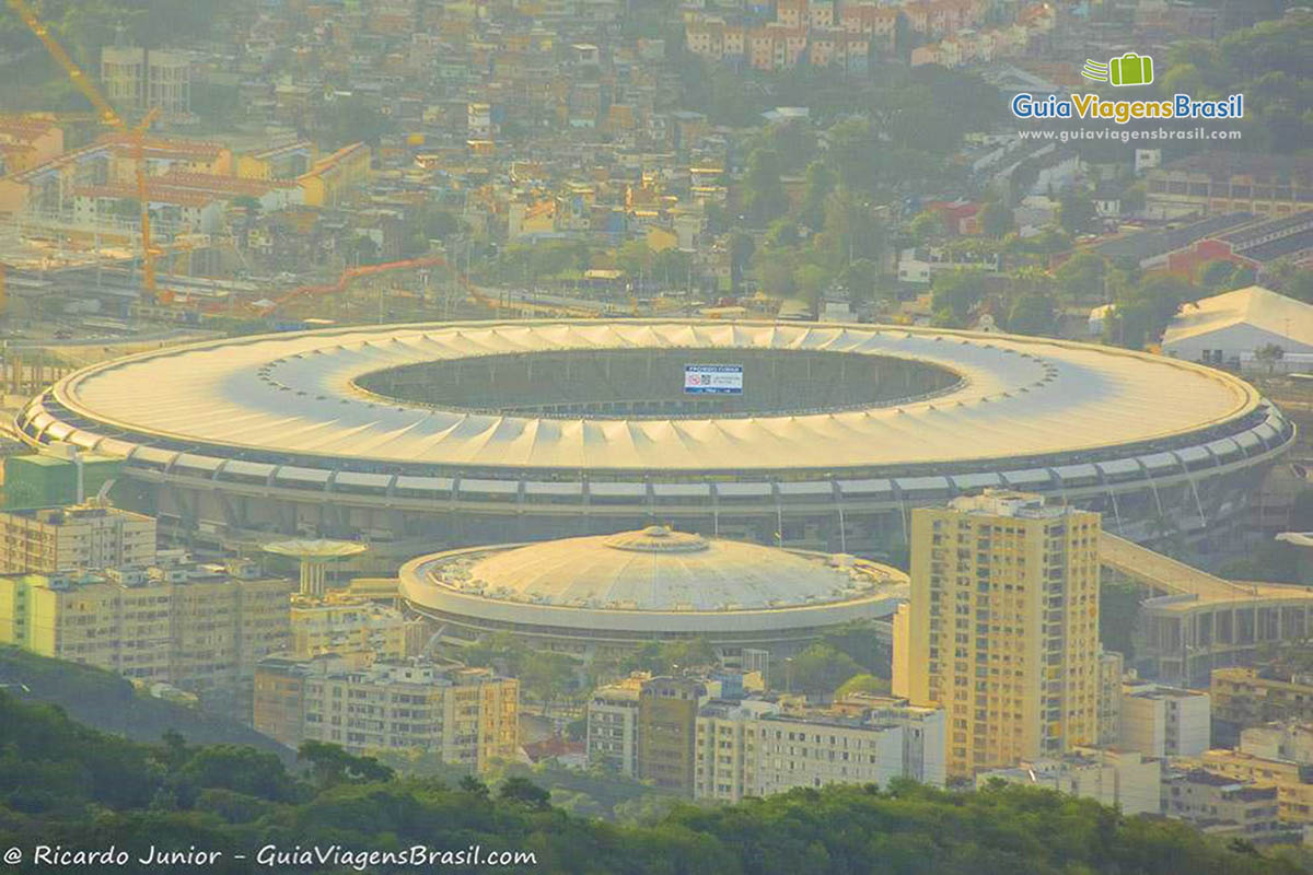 Imagem do Maracanã vista do Corcovado.